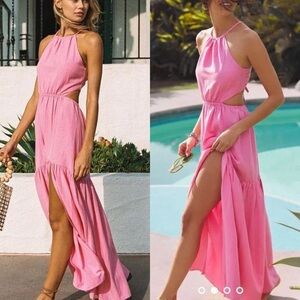 Revolve L*SPACE JAIDE DRESS IN GUAVA LARGE NWT